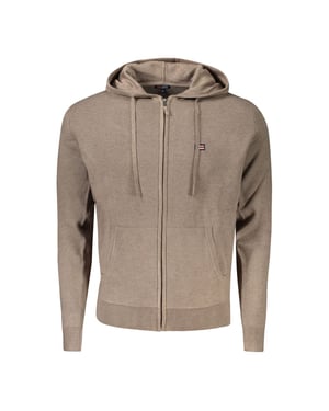 Sudadera con Capucha de Tejido con Cremallera Estilo Casual