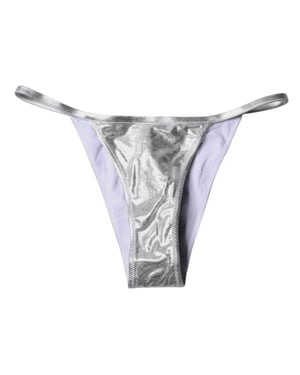 Parte inferior de bikini metálica