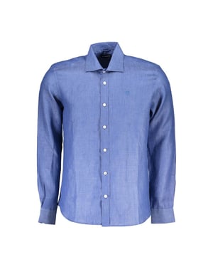 Camisa de vestir de lino de manga larga