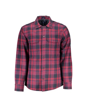 Camisa de franela a cuadros rojo y negro