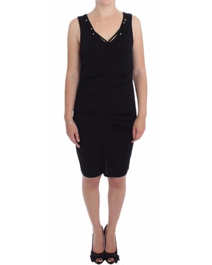 Vestido de Jerséis Fruncido Sin Mangas Roccobarocco