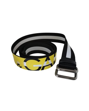 Cinturón con Hebilla y Estampado de Logo