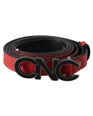 Cinturón de Cuero Rojo Costume National