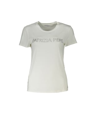 Camiseta con logo de strass