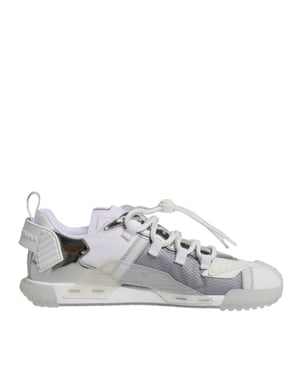 Zapatillas Portofino Cs1888 Blancas y Plateadas