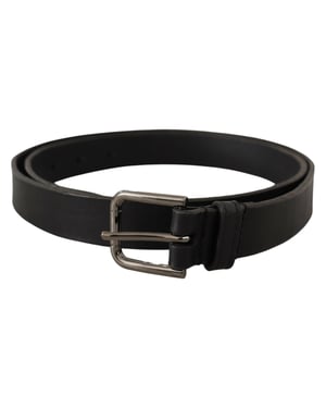 Cinturón de Cuero Hebilla de Gunmetal