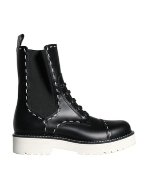 Botas de cuero con cordones Dg0123