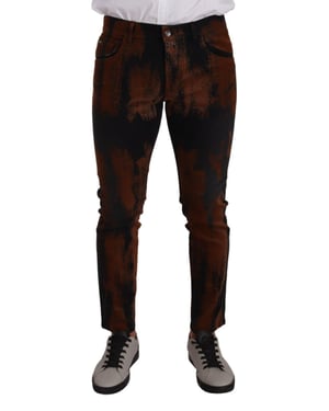 Jeans Skinny con Salpicaduras de Pintura