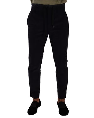Pantalones Casual de Lana con Cuerda Ajustable