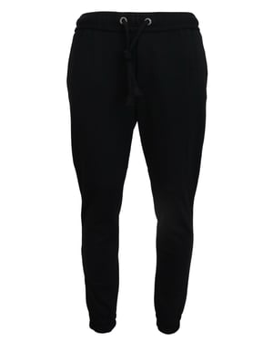 Joggers negros sólidos