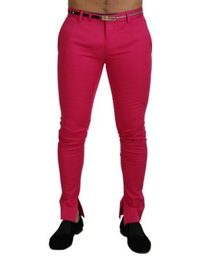 Pantalones Ajustados hasta el Tobillo con Aberturas Laterales