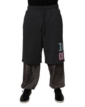 Pantalones de chándal con capas y logo bordado