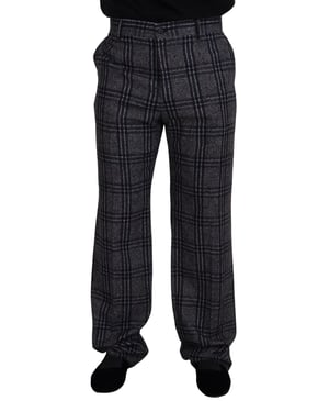 Pantalones de cuadros de lana