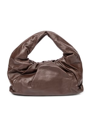 Bottega Veneta The Shoulder Pouch Bag  en Marrón/Negro/Blanco Piel de becerro