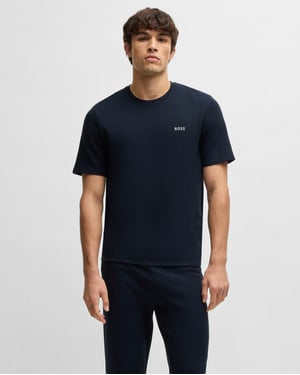 Camiseta de pijama en azul oscuro