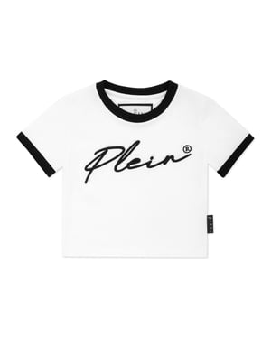 Cropped T-Shirt Round Neck Ss Signature
