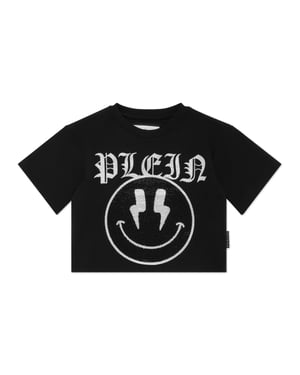 Cropped T-Shirt Round Neck Ss Smile
