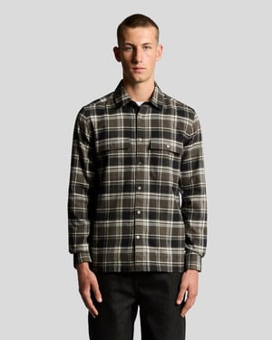 Camisa de cuadros de algodón cepillado