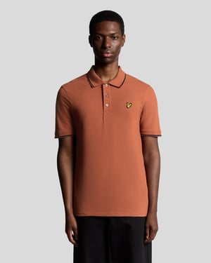 Camisa Polo Tipped Lyle & Scott - Roja