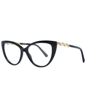 Swarovski Elegantes Anteojos de Diseño Gato Negro