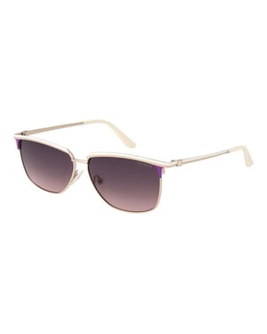 Gafas de sol de metal blanco
