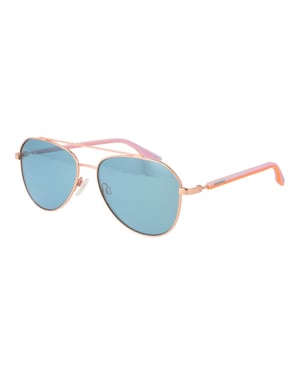 Gafas de sol de goma en oro rosa