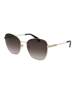 Gafas de sol de metal dorado