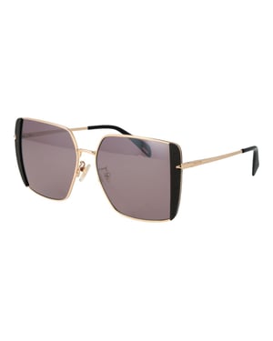 Gafas de sol de metal dorado