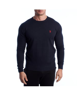 Suéter de punto de cuello redondo para hombre US40173038