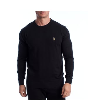 Suéter de punto de cuello redondo para hombre US40173038