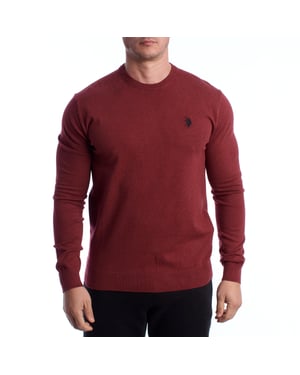 Suéter de punto para hombre de cuello redondo US40173035