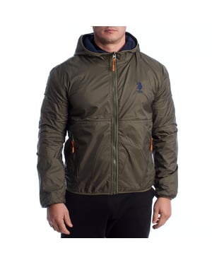 Chaqueta de forro polar reversible y a prueba de viento para hombre US40126001