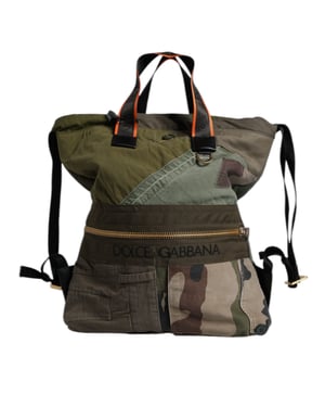 Mochila de Parchwork Verde Militar