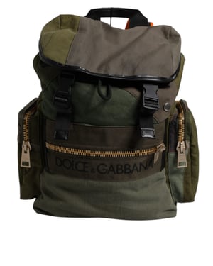Mochila de Viaje de Parchwork en Verde Militar