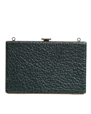 Bolso de Mano Cruzado de Noche de Cuero Negro