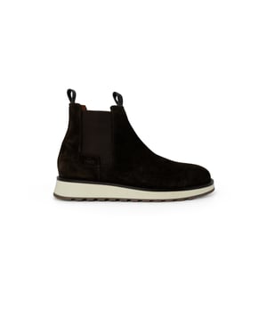 Botas Chelsea de ante con suela de goma