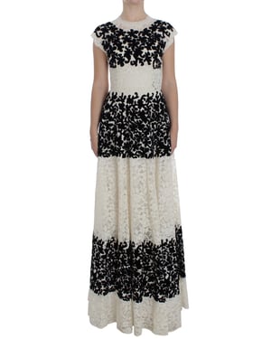 Vestido Maxi de Encaje Floral