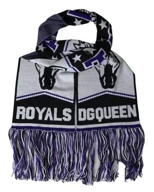 Bufanda de Franjas de Lana Multicolor DG Queen