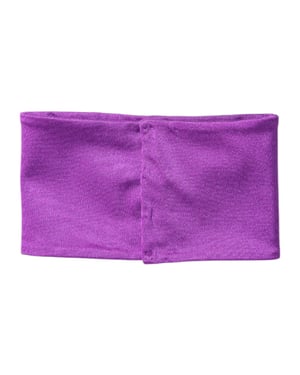 Bufanda térmica elástica de nylon morado para mujer