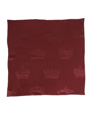 Pañuelo de Seda Burdeos Cuadrado para Hombre