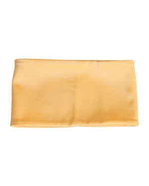 Bufanda de Cuello Térmica Elástica de Nylon Amarilla para Mujeres