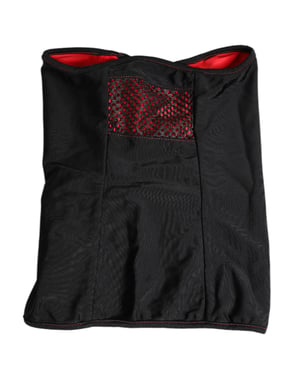 Bufanda Balaclava de Cuello Tejida de Nylon Negra