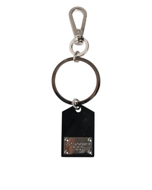 Placa de vidrio Sint negra con logo DG, llavero