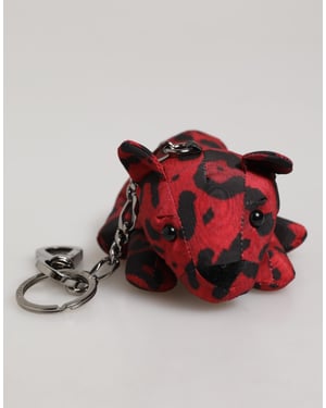 Llaverito Silueta de Animal Poliéster Rojo y Negro