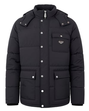 Nylon Puffer Jacket Gothic Plein