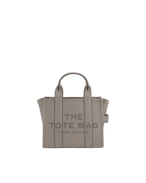 Bolso de mano de cuero de ternera gris Bos Taurus