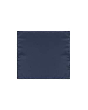 Pañuelo de bolsillo de seda azul