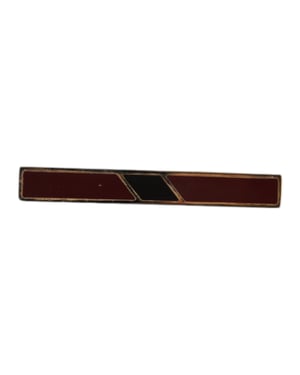 Clip de corbata de bronce dorado multicolor