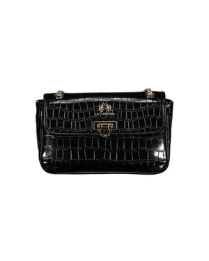 Bolso de mano de polietileno negro La Martina