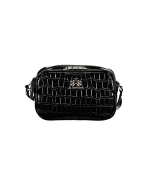 Bolso de mano de polietileno negro La Martina